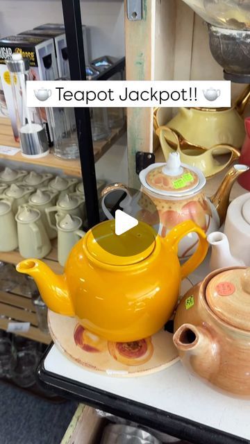 Geri Anne ⚜️ Thrifting Secondhand Treasure & Vintage Home Decor on Instagram: "Which one is coming home with you!? 🫖🤩

Teetotalers I confess to swooning over these Beautiful Vintage Teapots!! Over the weekend Popped in to browse around a local cooking and kitchen goods establishment and spotted this gorgeous array of beautiful teapots!! 

But tell me- which one is your favorite!? 😍 🫖

⚜️🫖 Follow @fleurdelisvintage_  If you love all things Vintage, thrifting and of course tea!! (Coffee lovers welcome too!!) 😃🫖☕️⚜️

#teapots #teapotcollection #vintageteapot 

Which do you prefer!? 🫖😃" Happy Homemaking, Tea Pots Vintage, Vintage Home Decor, Tea Time, Cool Kitchens, Coffee Lover, Vintage House, Kitchen Decor, Tea Pots