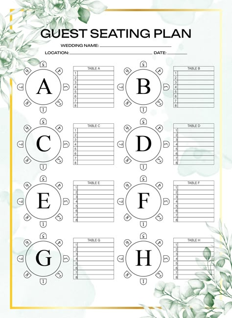 75 People Wedding Seating, Seating Chart For Wedding Reception, How To Do Seating Chart For Wedding, Reception Seating Chart Ideas, Wedding Seating Chart Planning, Wedding Table Arrangements Layout Reception Seating, Quince Seating Chart, Table Seating Ideas Wedding, 100 Person Wedding Seating Layout