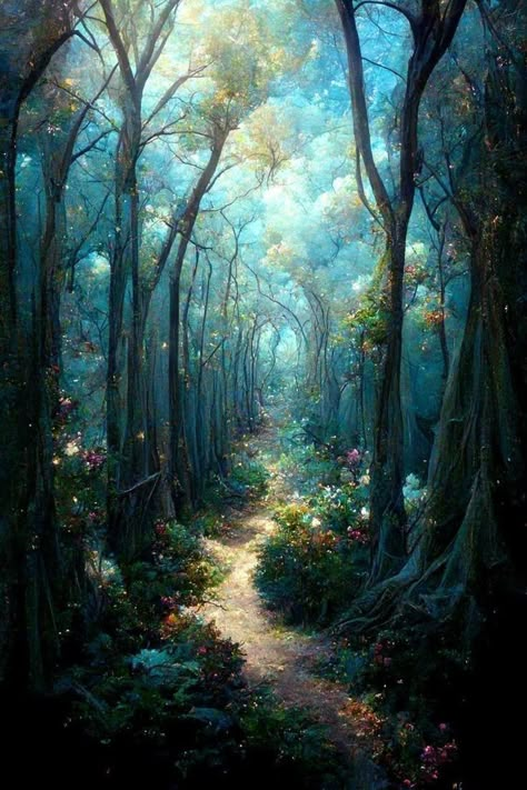 Fantasy Background, Fairy Forest, Mystical Forest, Magic Forest, Fantasy Forest, Fantasy Worlds, Fantasy Places, Fantasy Art Landscapes, Art Landscapes