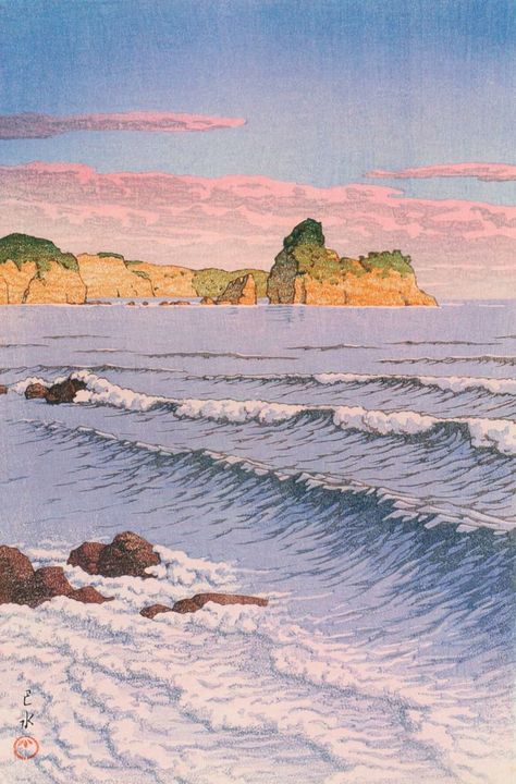 Kawase Hasui, Japanese Woodcut, Illustration Kunst, Japanese Art Prints, Japon Illustration, Japanese Landscape, Japanese Poster, Art Japonais, Japanese Woodblock Printing