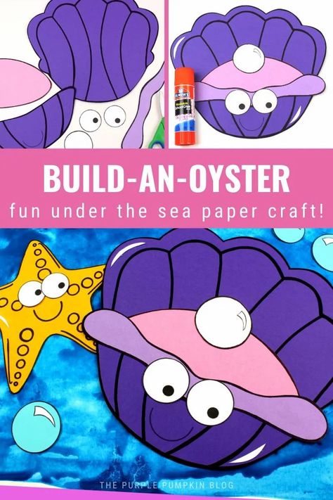 Paper Starfish, Under The Sea Craft, Starfish Template, Sea Creatures Crafts, Starfish Craft, Under The Sea Crafts, Outdoor Summer Activities, Purple Pumpkin, Homeschool Room