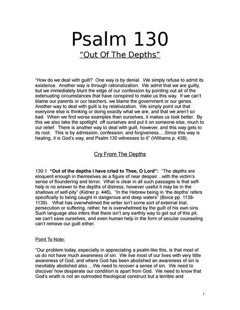 Dealing With Guilt, Psalm 130, Isaiah 6, Romans 3 23, Helping Other People, Trust God, Everyone Else, True Religion, Self Help