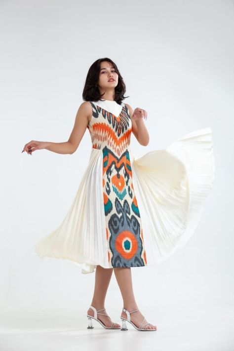 Ikat dress kurti