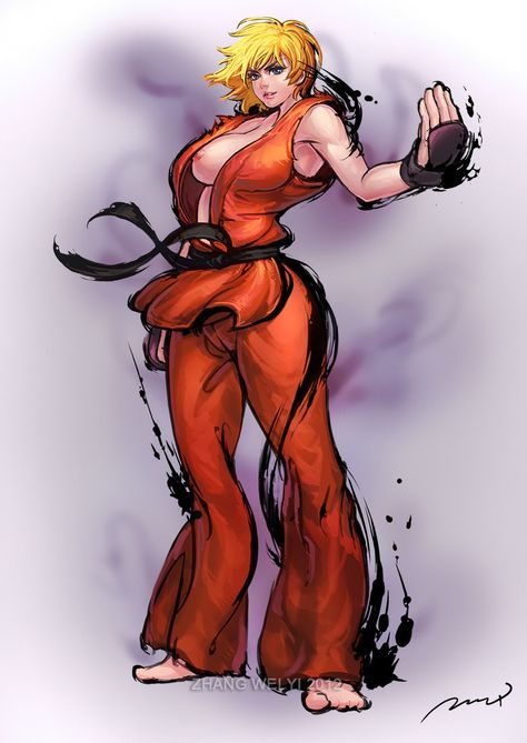 Ken Street Fighter, Female Character Design Brunette, Street Fighter 2, Street Fighter Art, Karakter Disney, Fitness Art, Cartoon Sketches, Comics Girl, Female Character Design