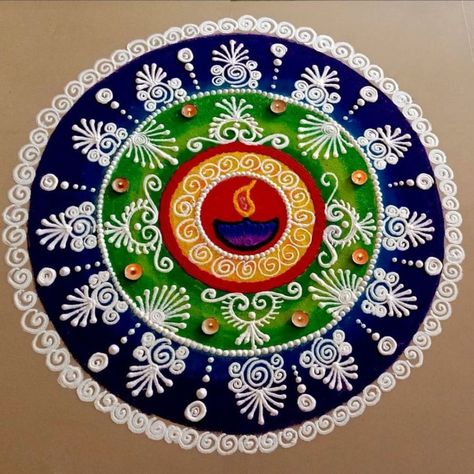 Diwali Rongali, Free Hand Rangoli Designs With Colours, Sanskarbharati Rangoli, Tuesday Rangoli, Alpana Designs, Sankranthi Rangoli, Sanskar Bharti Rangoli Designs, Diwali Rangoli Design, Color Rangoli