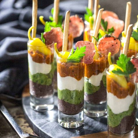 Mediterranean Dip Shooters Appetizer - Little Rusted Ladle Chatsu Ramen, Mushroom Dip, Sundried Tomato Dip, Mediterranean Dip, Mediterranean Appetizers, Shooter Recipes, Grilled Artichoke, Favorite Appetizers, Easy Appetizer Recipes