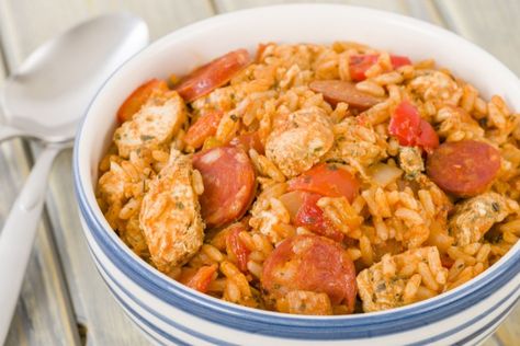 Chicken jambalaya Rice Jambalaya Recipe, Brown Rice Jambalaya, Jambalaya Recipe Instant Pot, Peanut Chicken Recipe, Instant Pot Jambalaya, Instant Pot Brown Rice, Chicken Jambalaya, Brown Rice Recipe, Ip Recipes