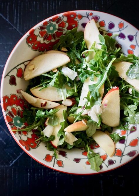 Salad With Manchego Cheese, Apple Manchego Salad, Arugula Salads, Manchego Cheese Recipes, Manchego Salad, Cheese Salad Recipes, Suddenly Salad, Caramelized Walnuts, Salad Cream