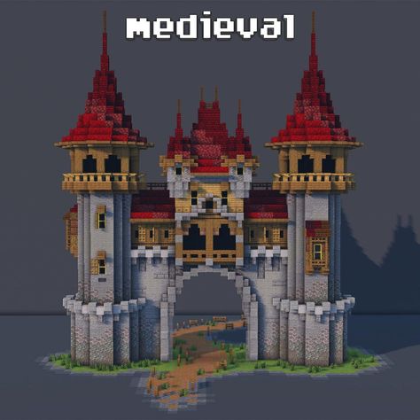 Minecraft Medieval Town Ideas, Medieval Gate Minecraft, Dragon Stables Minecraft, Fantasy Town Minecraft, Minecraft Medieval Town House, Gatehouse Minecraft, Minecraft Castle Idea, Minecraft Building Ideas Castle, Minecraft Gateway