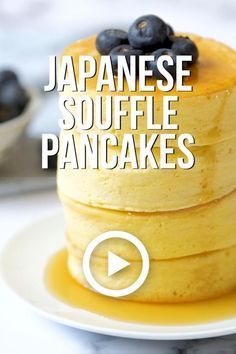 Japanes Pancake Recipe, Souffle Pancakes Recipe Easy, Pancake Recipe Japanese, Japan Pancakes Recipe, Pancake Souffle Recipe, Souflee Pancakes Recipes Video, Pancake Cake Recipe, How To Make Japanese Pancakes, Souflee Pancakes Recipes