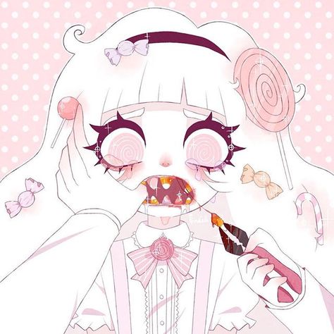 Lollipop, Sweet Tooth, Pastel, Candy, Anime, Art