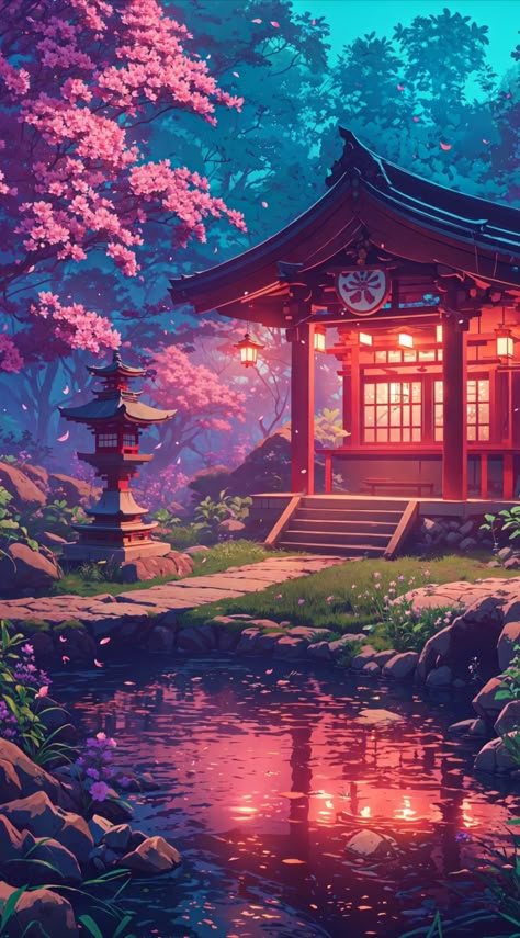 ⁀➷ Wallpaper ✪ Anime Japan Wallpaper, Japan Aesthetic Art Wallpaper, Japanese Phone Wallpaper, Japan House Drawing, Japan Traditional Art, Japan Scenery Aesthetic Anime, Japan Aesthetic Landscape Wallpaper, Japan Landscape Wallpaper, Japan Pixel