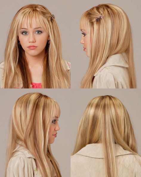 Hannah Montana Hair, Hannah Montana Aesthetic, Hannah Montana Outfits, Hannah Miley, 2000s Pop Culture, Y2k Hairstyles, Long Hair Tips, Back To School Hairstyles, Hannah Montana