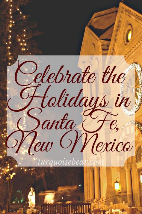 Parades, tree lightings, skiing, and authentic Native American celebrations are taking place in Santa Fe this year! Ring in the holiday season with the best holiday events in New Mexico. Christmas In Santa Fe New Mexico, Santa Fe New Mexico In December, Santa Fe New Mexico Christmas, Santa Fe Winter, Santa Fe Christmas, New Mexico Christmas, Mexico In December, Year Ring, Mexico Christmas