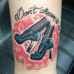 Rocky Horror Picture Show Tattoo Ideas, Rhps Tattoo, Rocky Horror Tattoo, Rocky Horror Picture Show Tattoo, Freddie Mercury Tattoo, Show Tattoo, Tattoo Nightmares, Frank N Furter, Amazing Tattoos