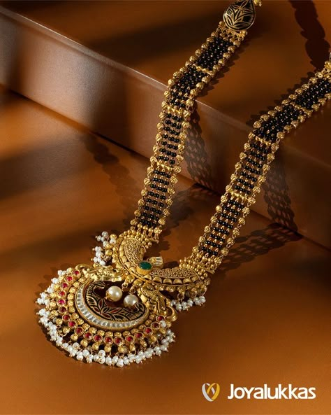 Apurva Collection Temple Jewellery Mangalsutra Design, Mangalsutra Designs Long Indian Bridal, Mangal Sutra Designs Gold, Mangalsutra Designs Gold Long, Antique Mangalsutra Designs Gold, Short Necklace Gold Indian, Nallapusalu Designs Gold Long, Long Chain Designs Gold, Long Mangalsutra Designs Gold