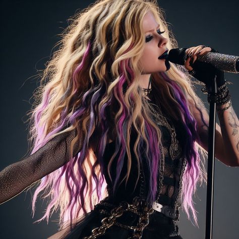 Avril Lavigne Hair Color, Avril Lavigne Curly Hair, Avril Lavigne Whisper, Avril Lavigne Pink Hair, Avril Lavigne Makeup, Avril Lavigne Girlfriend, Avril Lavigne Hair, Pop Punk Girl, Avril Lavigne Outfits