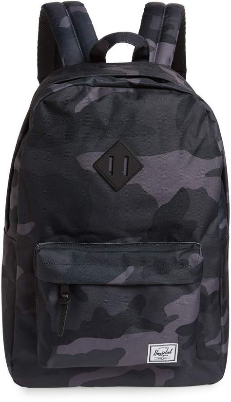 Herschel Supply Co. Heritage Print Backpack Pink Mossy Oak, Under Armour Sweatshirts, Herschel Backpack, Camo Purse, Water Resistant Backpack, Backpack Style, Herschel Supply Co, Herschel Supply, Leather Bucket Bag