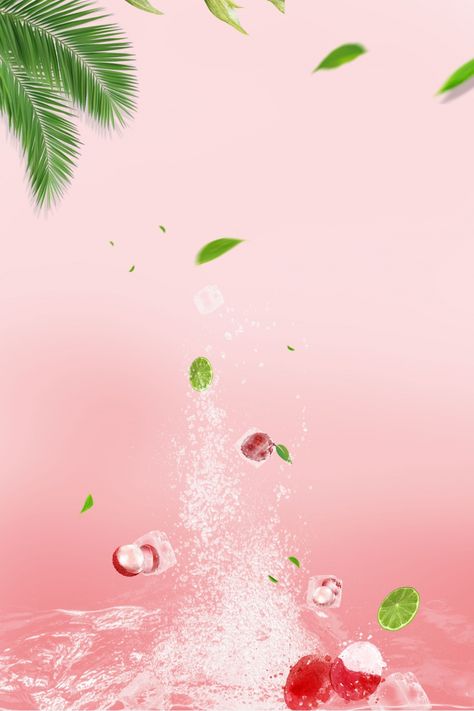 Lychee Drink Soda Special Drink Poster Background Material Lychee Soda Drinks, Drinks Background Design, New Drink Poster Design, Nescafe Poster, Drinks Poster Design, Fanta Aesthetic, Skincare Background, Lychee Drink, Drinks Wallpaper