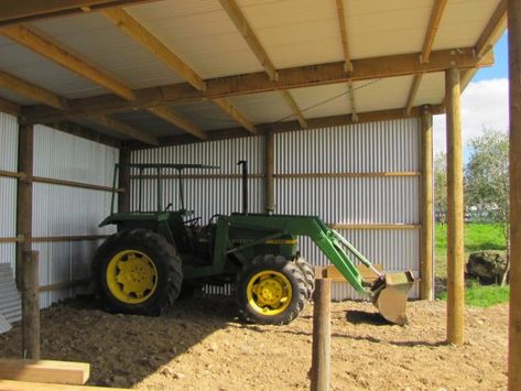 Tractor Shed Ideas, Tractor Shed, Farm Storage, Horse Shed, Building A Pole Barn, Shed Building, Farm Shed, Build Your Own Shed, Firewood Shed