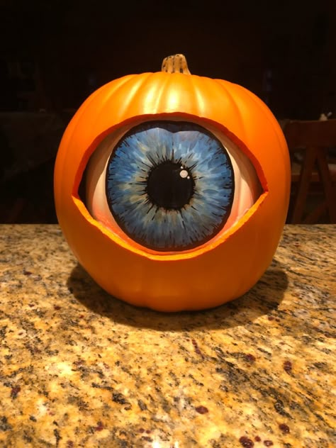 Cyclops/Eyeball pumpkin Pumpkin Eyeball Carving, Eye Ball Pumpkin, Pumpkin Eyeball, Pumpkin Carving Eyeball, Eye Ball Pumpkin Carving, Eye Ball Pumpkin Painting, Eye Pumpkin Carving, Evil Eye Pumpkin, Eyeball Pumpkin Carving