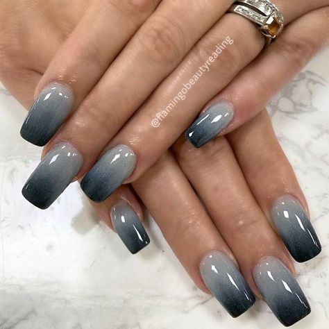 Black And Grey Ombre Nails, Ombre Nails Grey, Grey Ombré Nails, Gray Ombre Nails, Grey Ombre Nails, Black Grey Ombre, Gray Ombre, Funny Morning Pictures, Fun Quizzes To Take