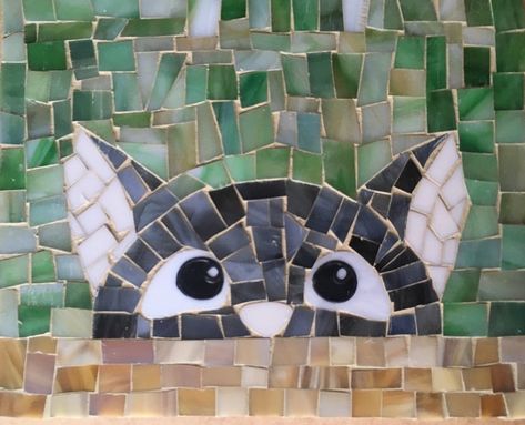 Mosiac Art Cat, Mosaic Art For Beginners Simple, Mosaic Animals Easy, Unique Mosaic Ideas, Mosaic Cats Ideas, Cat Mosaic Art, Easy Mosaic Patterns Free Printable, Mosaic Gift Ideas, Mosaic Painting Ideas