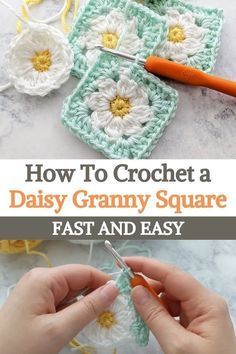 Daisy Granny Square, Granny Square Pattern Free, Granny Square Häkelanleitung, Motifs Granny Square, Crochet Tutorial Pattern, Granny Square Crochet Patterns Free, شال كروشيه, Crochet Daisy, Crochet Afghans