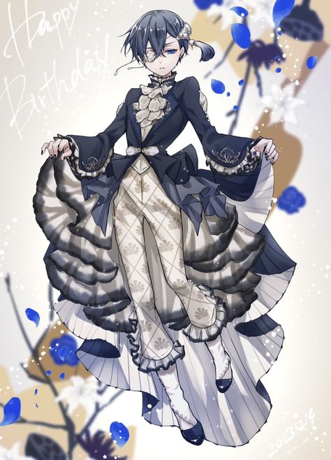 Ciel In A Dress, Female Ciel Phantomhive, Butler Uniform, Ciel Phantomhive Outfit, Ciel Phantomhive Fanart, Butler Outfit, Black Butler Meme, Ouji Fashion, Yana Toboso