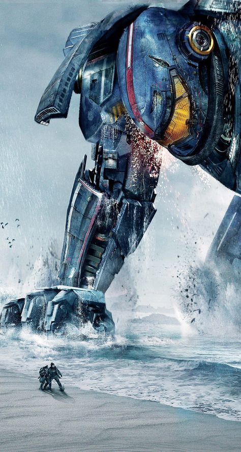 Gypsy danger ( pacific rim ) Robert Kazinsky, Pacific Rim Movie, Clifton Collins Jr, Pacific Rim Jaeger, Charlie Day, Handy Wallpaper, Idris Elba, Giant Monsters, Pacific Rim