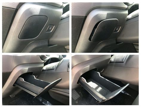 The ‘Hidden’ Compartment Many S550 Mustang Owners May Not Know About Secret Car Compartment, Suv Slide Out Storage, Car Holster Mount, Secret Compartment In Car, Hidden Compartment In Car, Safety Gadgets, Stash Spots, Secret Compartment Furniture, Vehicle Seat Belt Buckles