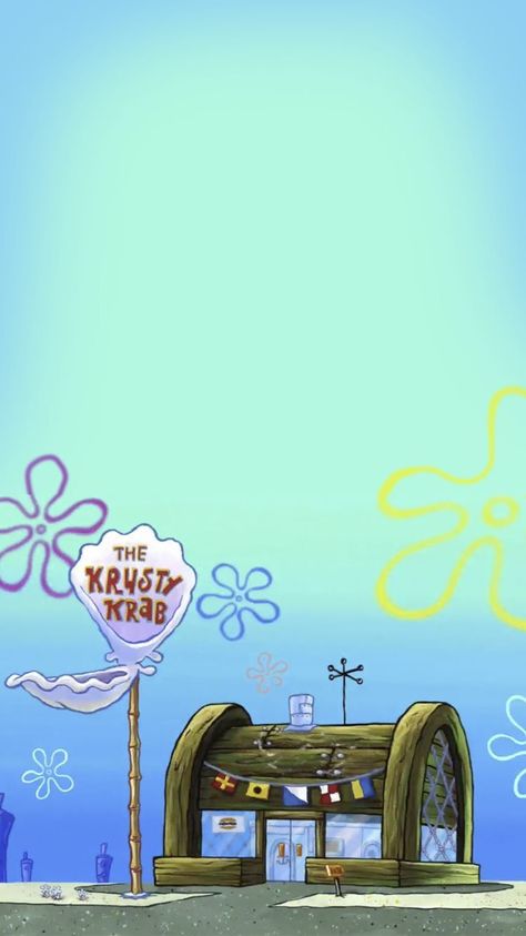 The Krusty Krab, Krusty Krab, Spongebob Wallpaper, Cartoon Wallpaper Iphone, Cute Disney Wallpaper, Tumblr Wallpaper, Iphone Background Wallpaper, Cute Backgrounds, Cute Wallpaper Backgrounds