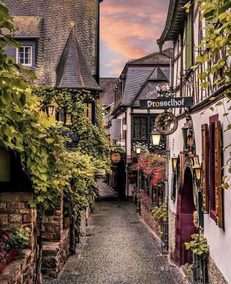 Rainy Afternoon, German Village, Europe Vacation, Beautiful Mountains, City Aesthetic, Beautiful Places To Travel, Camper Van, Featured Artist, Old Town