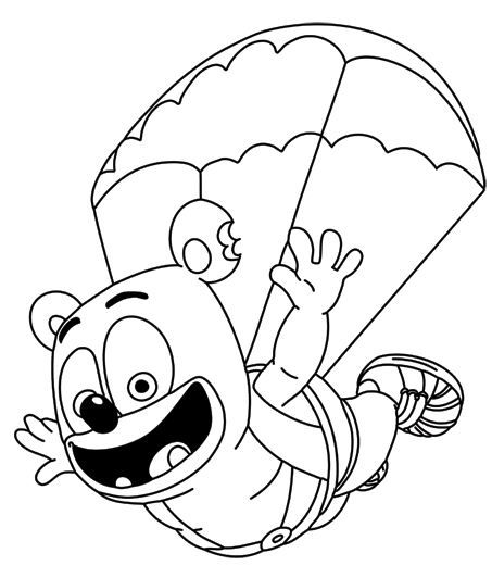 gummy bear coloring page fly Bear Coloring Page, Haribo Gold Bears, Easter Symbols, Easter Bunny Colouring, Sky Diving, Sweet Gum, Jelly Babies, Bunny Coloring Pages, Coat Of Many Colors