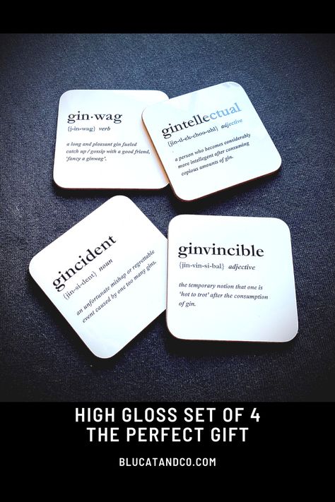 Gin Jokes, Gin Table, Gin Quotes, Gifts For Gin Lovers, Organic Gifts, Gin Gifts, Cotton Anniversary Gifts, Unique Coasters, Gin Lovers