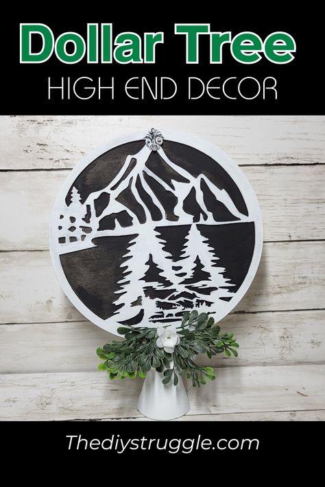 In this video I am sharing several Everyday Dollar Tree DIY decor crafts. These Home decor on a budget ideas are amazing for beginners or seasoned diy lovers alike! Check out more here! Winter Mountain, Wood Circles, Diy Decor Crafts, Mountain Scene, Dollar Tree Diy Crafts, Wood Rounds, Camping Crafts, Dollar Tree Diy, Try On