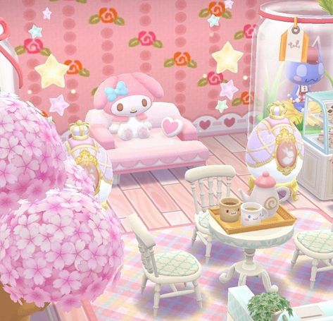 poseur! on Instagram: “'MAYFLOWRZ' for 30% off your whole order 🌸🌸🌸” Animal Crossing Pc, Hello Kitty House, Melody Hello Kitty, Pocket Camp, Animal Crossing Pocket Camp, Kawaii Room, Kawaii Aesthetic, All Things Cute, Kawaii Wallpaper