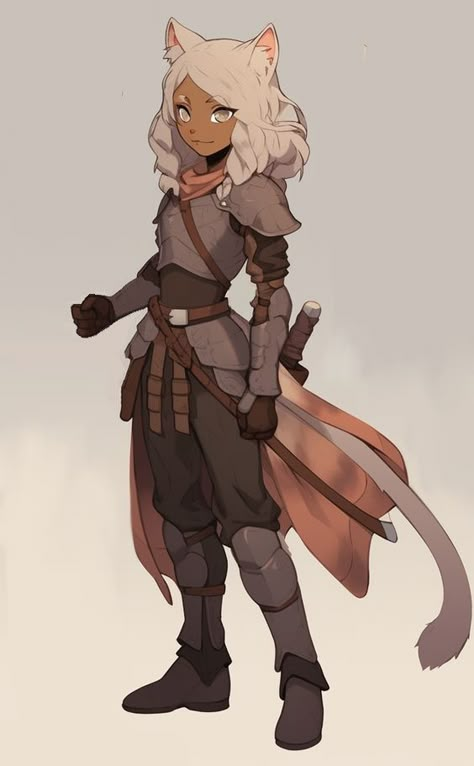 캐릭터 드로잉, Dnd Art, D&d Dungeons And Dragons, Kid Character, Fantasy Inspiration, Female Character Design, Character Creation, Dnd Characters, Cat Girl