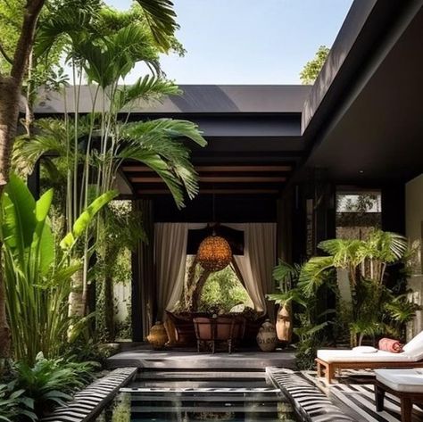 Baptiste Bohu, Bali Interior Design, Balinese Interior, Balinese Villa, Farm Villa, Bali Style Home, Ideal Lifestyle, Tropical House Design, Villa Bali