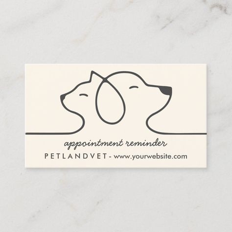 Ivory Line Logo Cat Dog Pet Appointment Petshop Design, Pet Shop Logo, Logos Photography, Dog Logo Design, Bakery Business Cards, Logo Animal, Line Logo, Dog Business, Dog Line