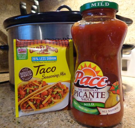 Picante Sauce Recipe, Crock Pot Chicken Tacos, Crockpot Chicken Tacos Recipes, Taco Chicken, Chicken Taco Seasoning, Chicken Tacos Easy, Picante Sauce, Chicken Crockpot Recipes Easy, Chicken Tacos Crockpot