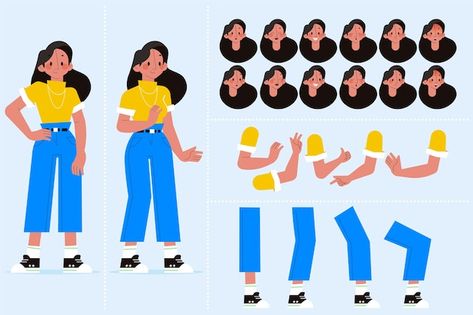 About Character, Vector Character Design, Person Drawing, Character Model Sheet, Cool Outfit, Motion Graphics Design, Character Poses, Vector Character, Character Design Animation