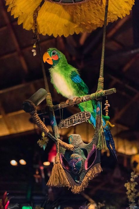 The Enchanted Tiki Room Tiki Room Disney, Walt Disney's Enchanted Tiki Room, Disney Enchanted, Tiki Decor, Tiki Bar Decor, Tiki Lounge, Enchanted Tiki Room, Disney Rides, Tiki Hut