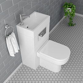 Modern Toilet & Basin Sets | Toilet & Sink Set | Victorian Plumbing Toilet With Sink On Top, Sink Toilet Combo, Toilet And Basin Unit, Toilet And Sink Unit, Small Downstairs Toilet, Cloakroom Toilet, Bathroom Under Stairs, Mini Bad, Downstairs Cloakroom