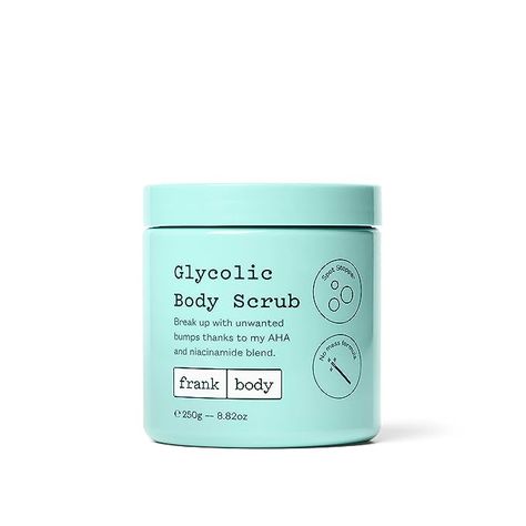 Amazon.com : Frank Body Glycolic Body Scrub | Vegan, Cruelty Free, Exfoliating Body Scrub | Fights Breakouts and Soothes Skin & Marks with AHA, Pumice, Witch Hazel, and Niacinamide | 8.82 oz / 250 g : Beauty & Personal Care Acne Body Scrub, Exfoliating Body Polish, Bath And Body Care Scrub & Exfoliant, Glycolic Body Scrub, Unscented Body Scrub, Frank Body Scrub, Acne Scrub, Skin Marks, Frank Body