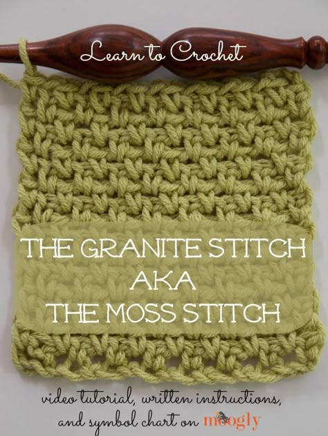 Crochet Symbol, Crochet Symbols, Stitch Crochet, Moss Stitch, Crochet Motifs, Crochet Instructions, Crochet Stitches Tutorial, Crochet Stitches Patterns, Crochet Stitch