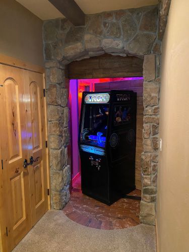 Arcade Basement, Home Arcade, Home Engineering, Arcade Room, Faux Rock, Man Projects, Gaming Room Setup, Bar Design Restaurant, Design Your Dream House