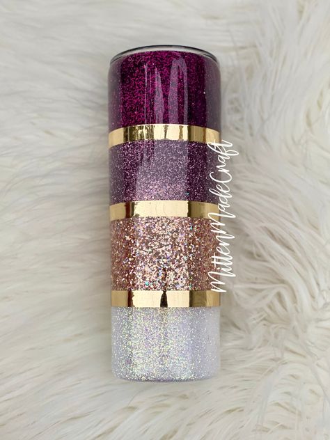 Purple Glitter Tumbler, Gold Tumbler, Black Tumbler, Glitter Tumbler Cups, Custom Tumbler Cups, Tumbler Cups Diy, Glitter Cups, Tumbler Personalized, Diy Tumblers