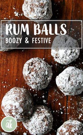 Rum Cookies, Rum Ball, Rum Balls Recipe, Santa Treats, Junk Foods, Ball Recipes, Rum Balls, Cinder Blocks, Boozy Desserts