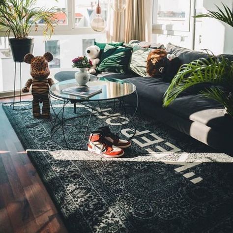 Keep Off Rug, Ikea Art, Ikea Rug, Hypebeast Room, Tropical Travel, Men With Street Style, Dream Apartment, Room Setup, Wool Rugs